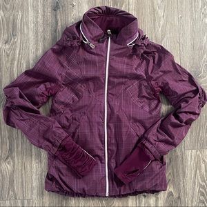 Lululemon Run Hustle Jacket Plum Shale size 6